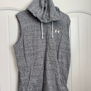 Under Armour Heather Gray Sleeveless Hoodie